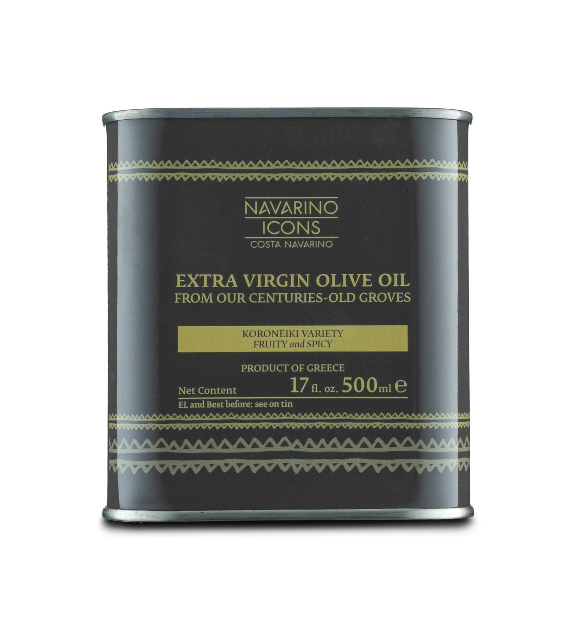 Navarino Icons Extra Virgin Olive Oil, 500ml tin